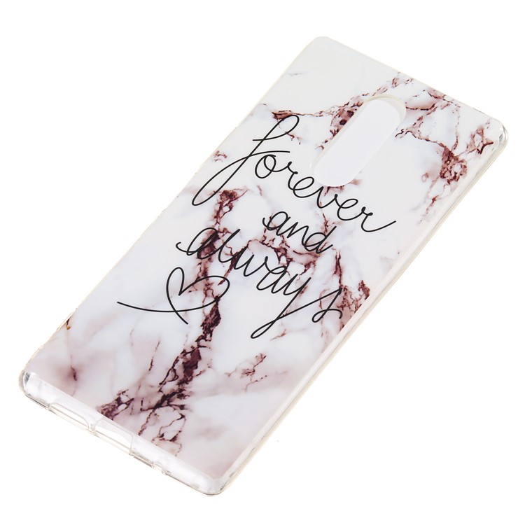 Marble Pattern IMD TPU Mobile Phone Case for Sony Xperia 1 - Style F-3