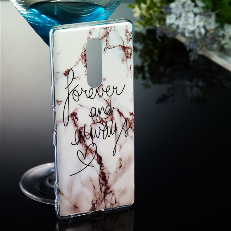 Marble Pattern IMD TPU Mobile Phone Case for Sony Xperia 1 - Style F-5