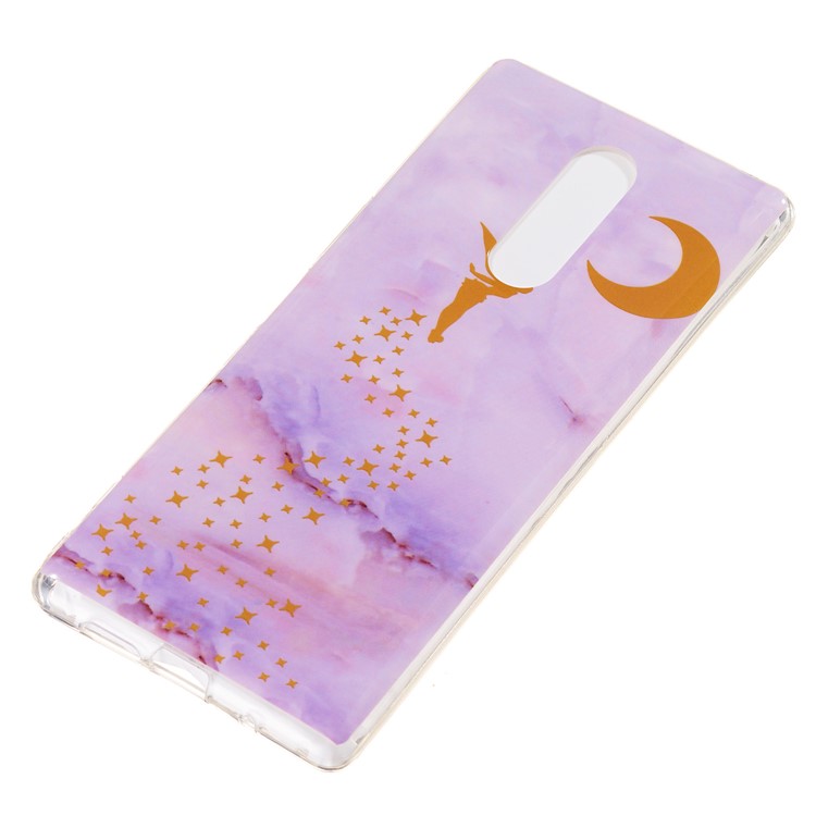 Marble Pattern IMD TPU Shell Case Cover for Sony Xperia 1 - Style I-3