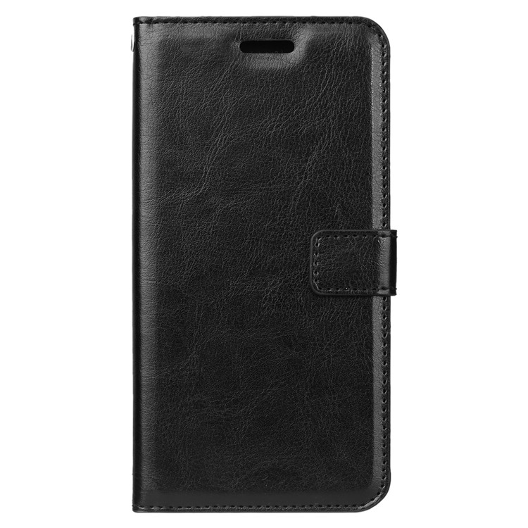 Crazy Horse PU Leather Wallet Case for Sony Xperia 1 - Black-2