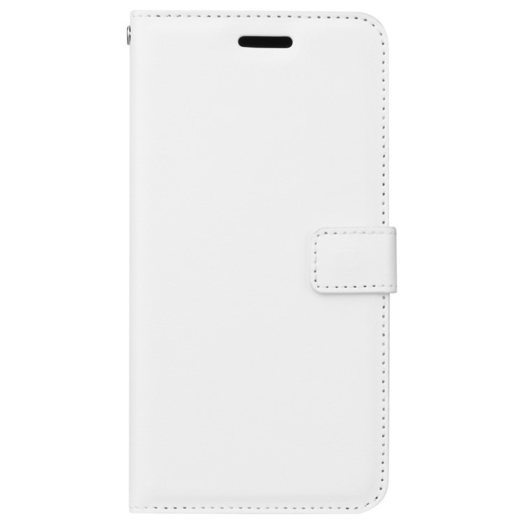 Crazy Horse PU Leather Folio Flip Cover for Sony Xperia 1 - White-2