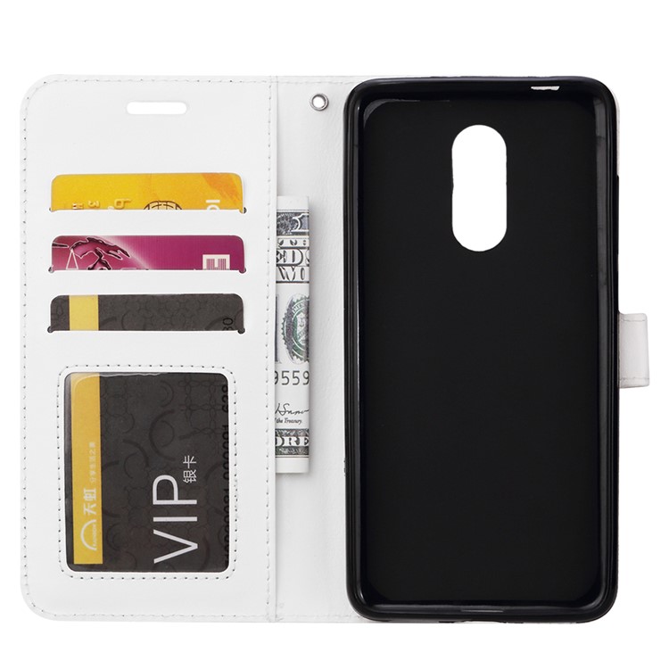Crazy Horse PU Leather Folio Flip Cover for Sony Xperia 1 - White-4
