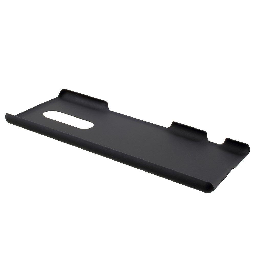 Cubierta de Protección de Plástico Duro de Goma Para Sony Xperia 1 - Negro