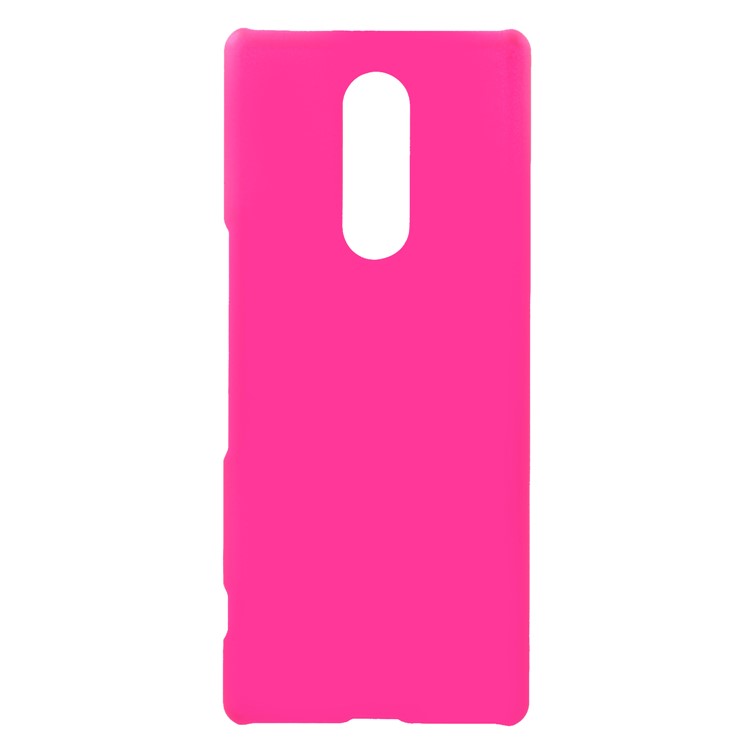 Rubberized Hard Plastic Protection Shell for Sony Xperia 1 - Rose-1