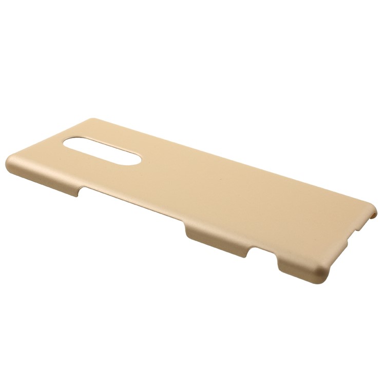 Rubberized Hard Plastic Mobile Phone Cover for Sony Xperia 1 - Gold-2