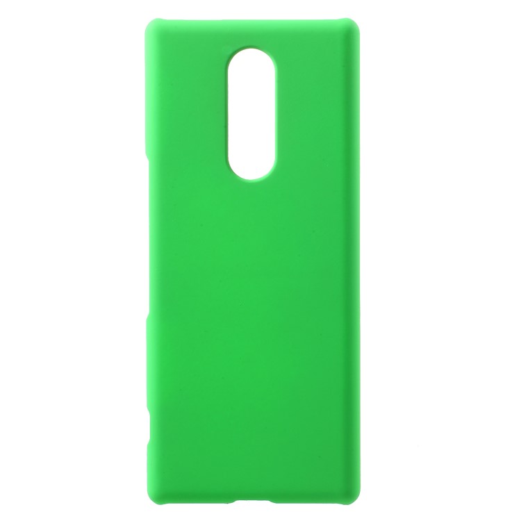Rubberized Hard Plastic Protective Cover Case for Sony Xperia 1 - Green-1
