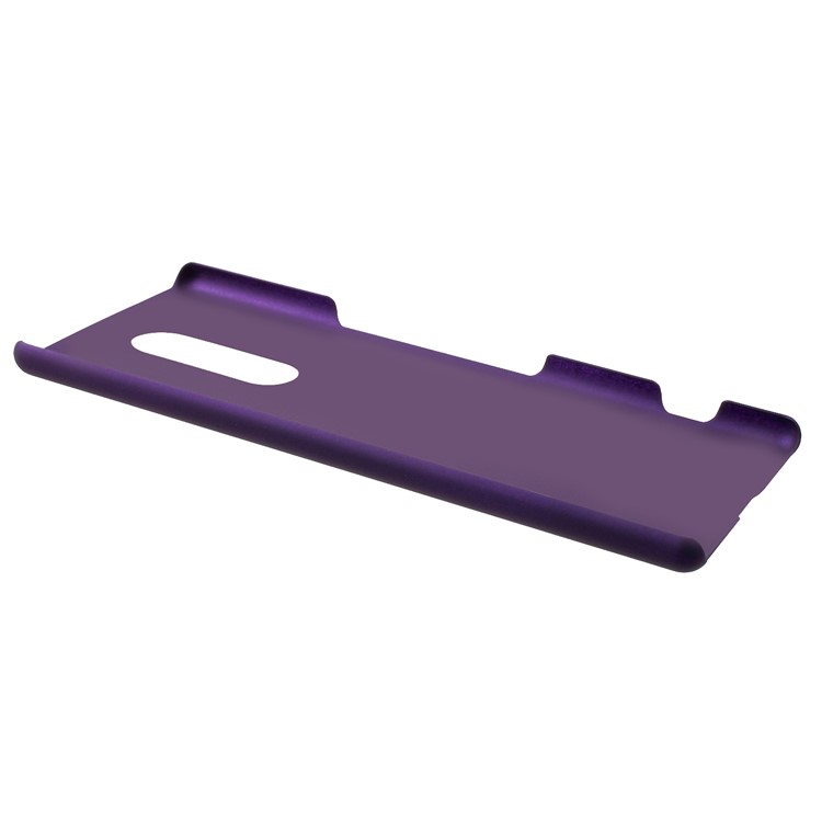 Rubberized Hard Plastic Back Protector Cover for Sony Xperia 1 - Purple-3