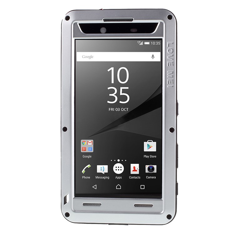 LOVE MEI Dropproof Protective Case for Sony Xperia Z5 Premium / Premium dual - Silver-2