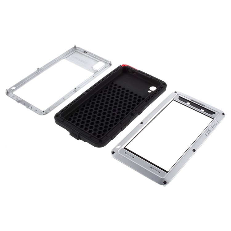 LOVE MEI Dropproof Protective Case for Sony Xperia Z5 Premium / Premium dual - Silver-4
