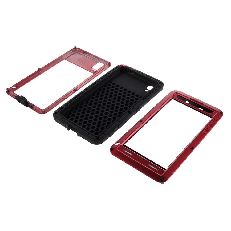 LOVE MEI Shockproof Phone Case for Sony Xperia Z5 Premium / Premium dual - Red-4