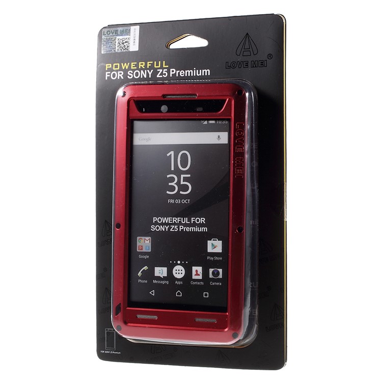 LOVE MEI Shockproof Phone Case for Sony Xperia Z5 Premium / Premium dual - Red-9