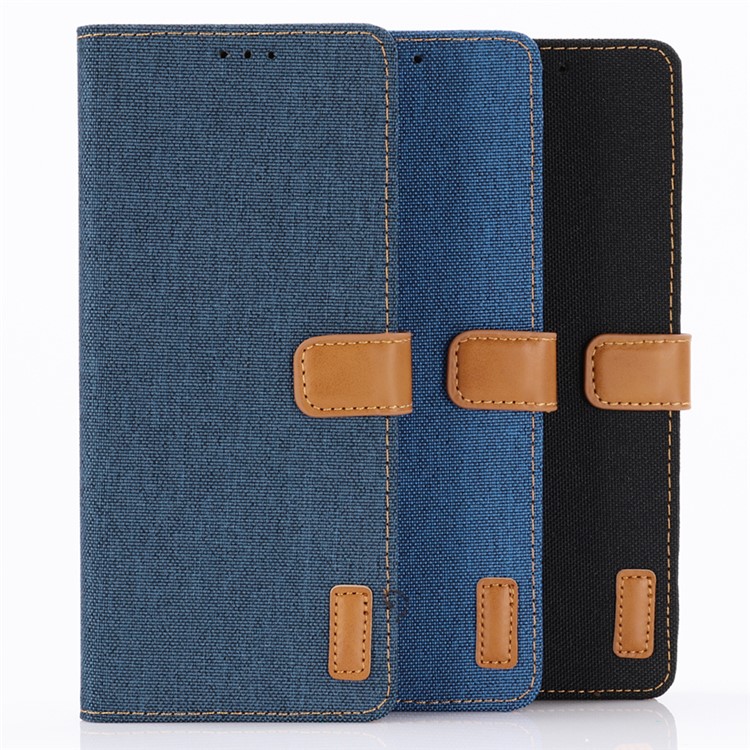Oxford Cloth Wallet Stand PU Leather Cover for Sony Xperia 1 - Black-5