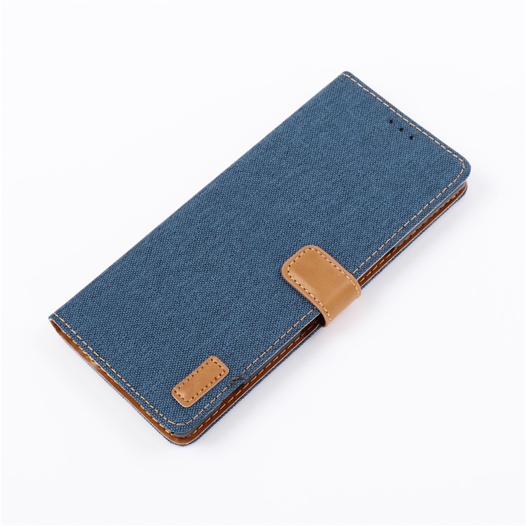 Oxford Cloth Wallet Stand PU Leather Case for Sony Xperia 1 - Baby Blue-3