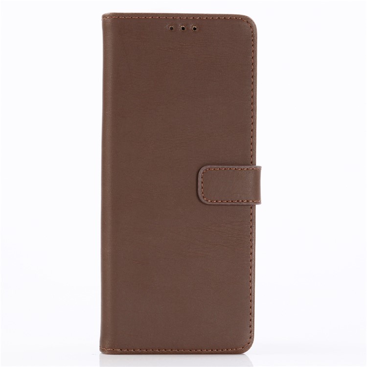 Crazy Horse Texture Retro Leather Flip Shell for Sony Xperia 1 - Coffee-1