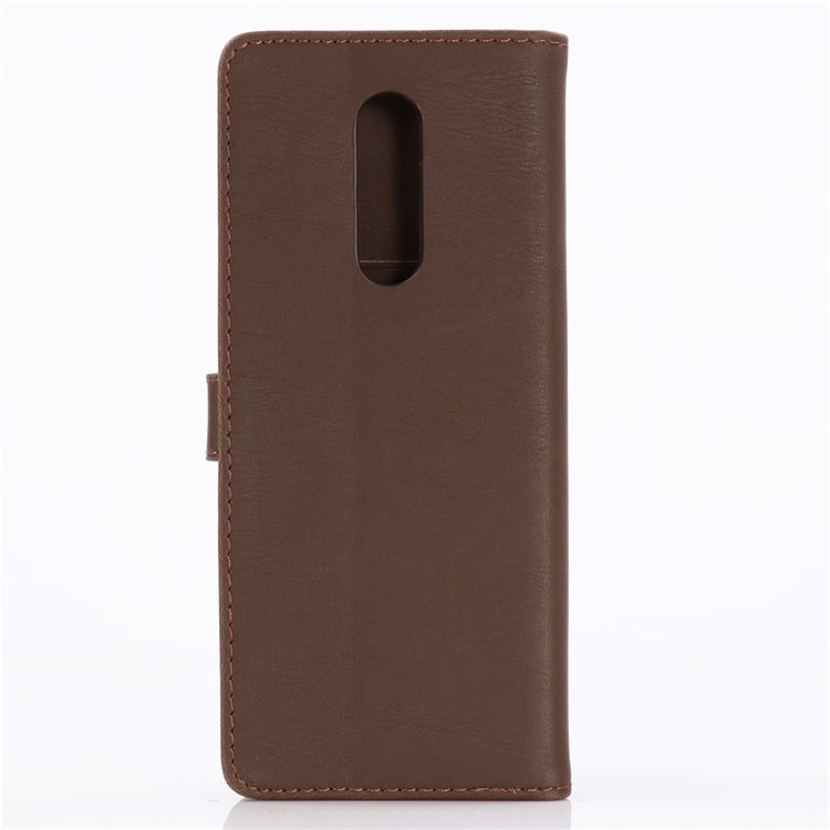 Crazy Horse Texture Retro Leather Flip Shell for Sony Xperia 1 - Coffee-2
