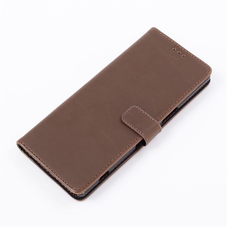 Crazy Horse Texture Retro Leather Flip Shell for Sony Xperia 1 - Coffee-3