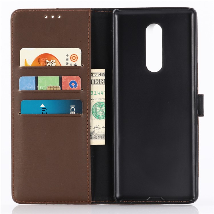 Crazy Horse Texture Retro Leather Flip Shell for Sony Xperia 1 - Coffee-4