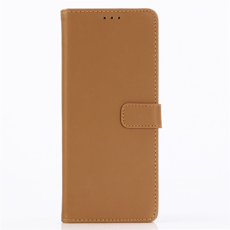 Crazy Horse Texture Retro Leather Mobile Phone Casing for Sony Xperia 1 - Brown-1