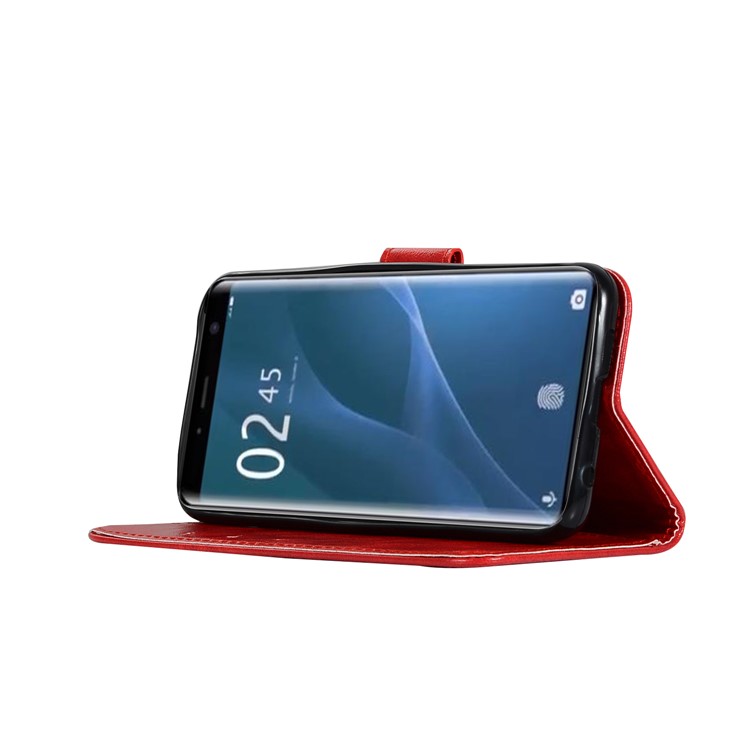 Premium Vintage PU Leather Protective Shell for Sony Xperia 1 - Red-5