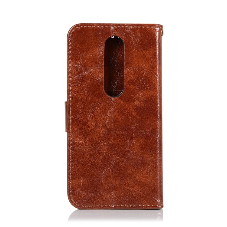 Premium Vintage PU Leather Mobile Phone Casing for Sony Xperia 1 - Coffee-3