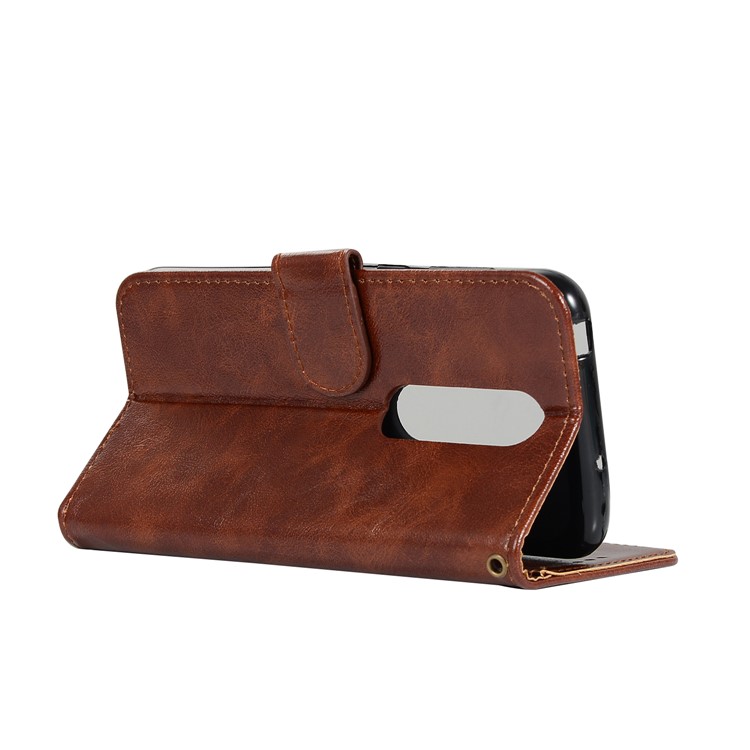 Premium Vintage PU Leather Mobile Phone Casing for Sony Xperia 1 - Coffee-6