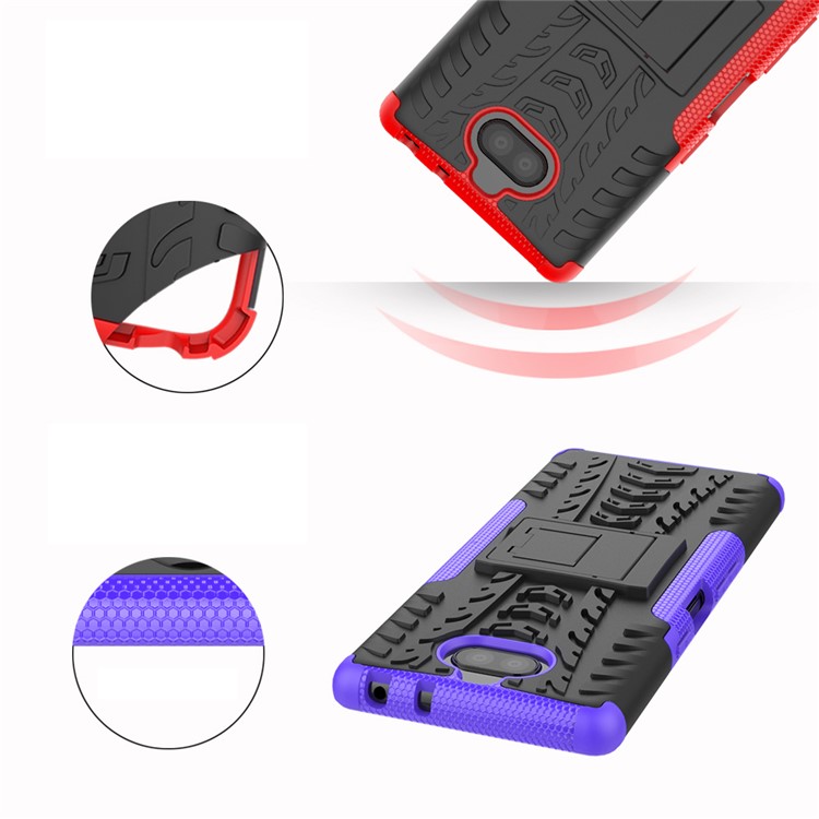 Cool Tire PC + Combo Case с Kickstand Для Sony Xperia 10 Plus - Черный