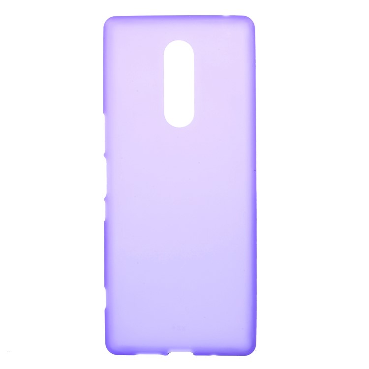 Double-sided Matte TPU Cover Shell Case for Sony Xperia 1 - Purple-1