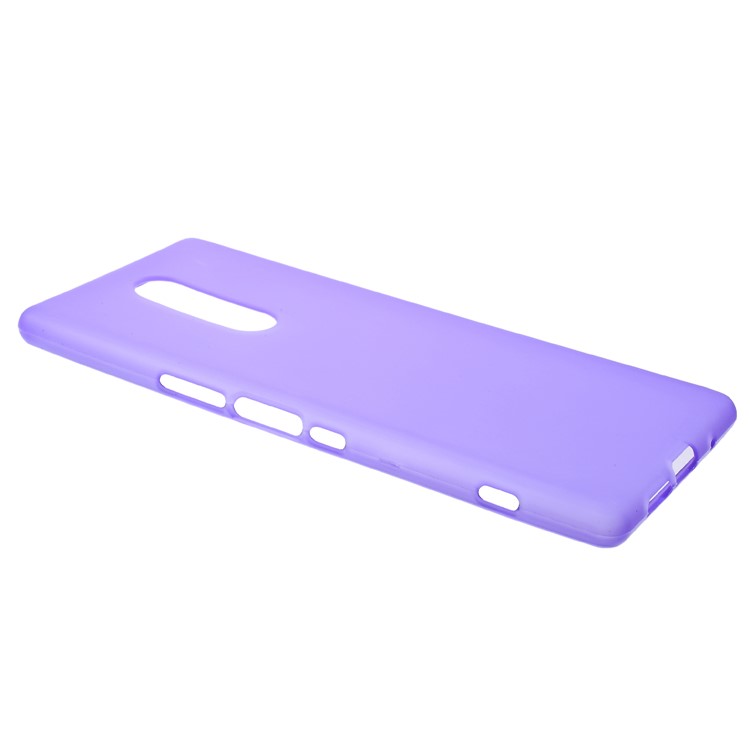 Double-sided Matte TPU Cover Shell Case for Sony Xperia 1 - Purple-2