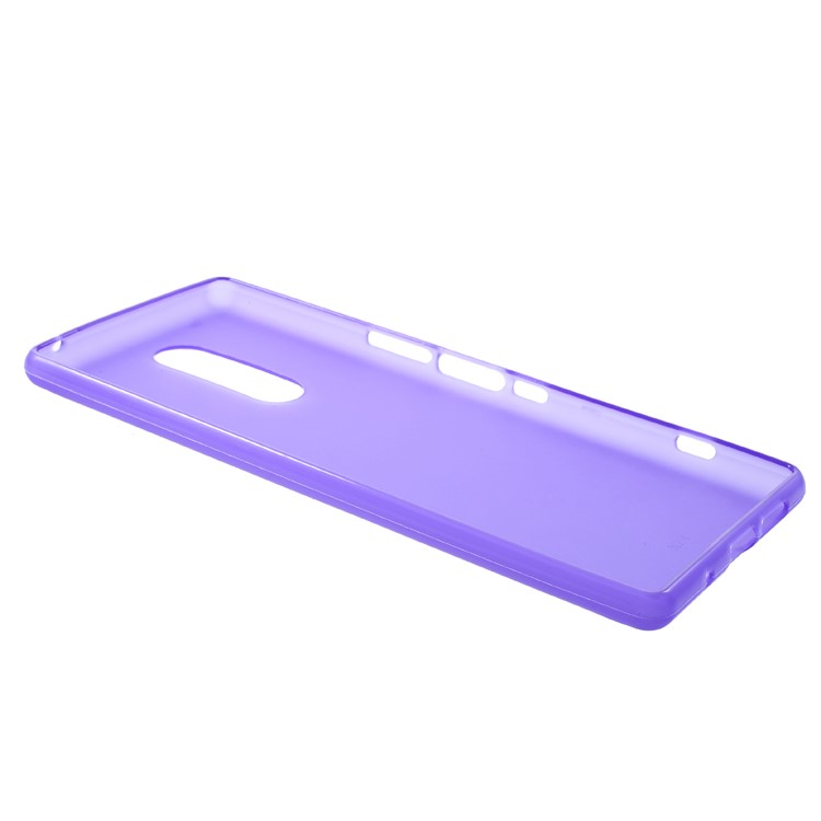 Double-sided Matte TPU Cover Shell Case for Sony Xperia 1 - Purple-3