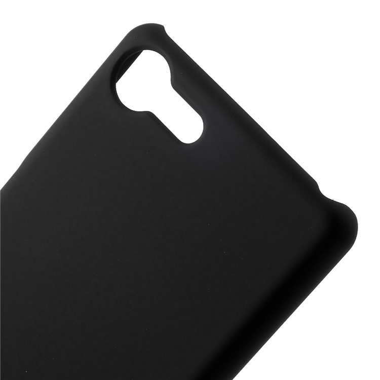 Rubberized Hard PC Case for Sony Xperia XZ4 Compact - Black-4