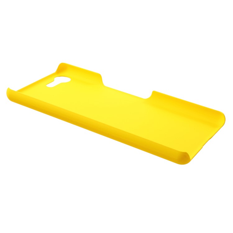 Rubberized Hard Protection Case for Sony Xperia XZ4 Compact - Yellow-3