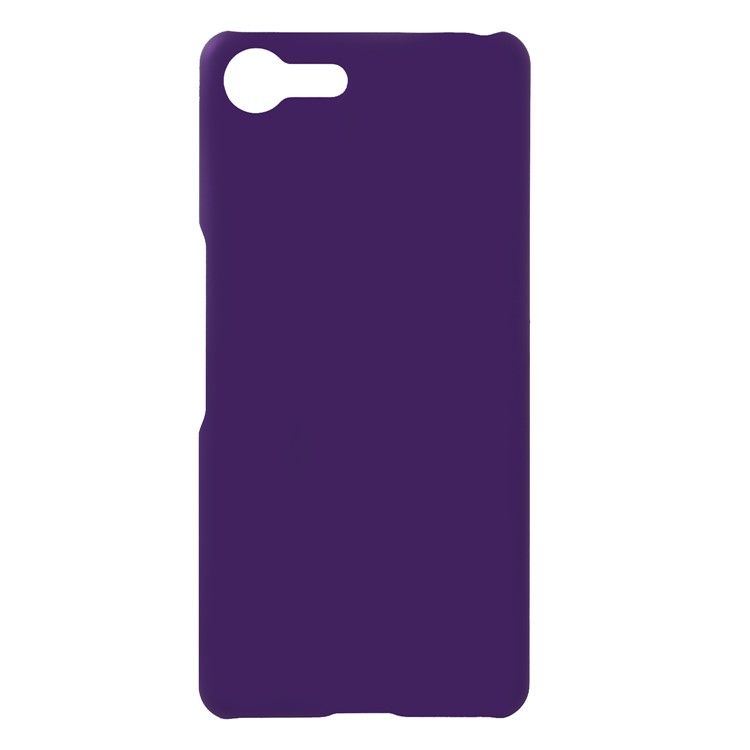 Rubberized Hard Cover Shell Case for Sony Xperia XZ4 Compact - Purple-1