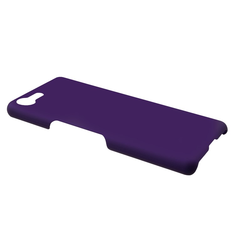 Rubberized Hard Cover Shell Case for Sony Xperia XZ4 Compact - Purple-2