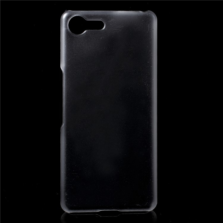 Rubberized Hard Protective Case for Sony Xperia Ace - Transparent-1