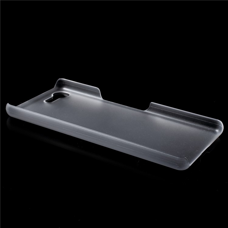 Rubberized Hard Protective Case for Sony Xperia Ace - Transparent-3