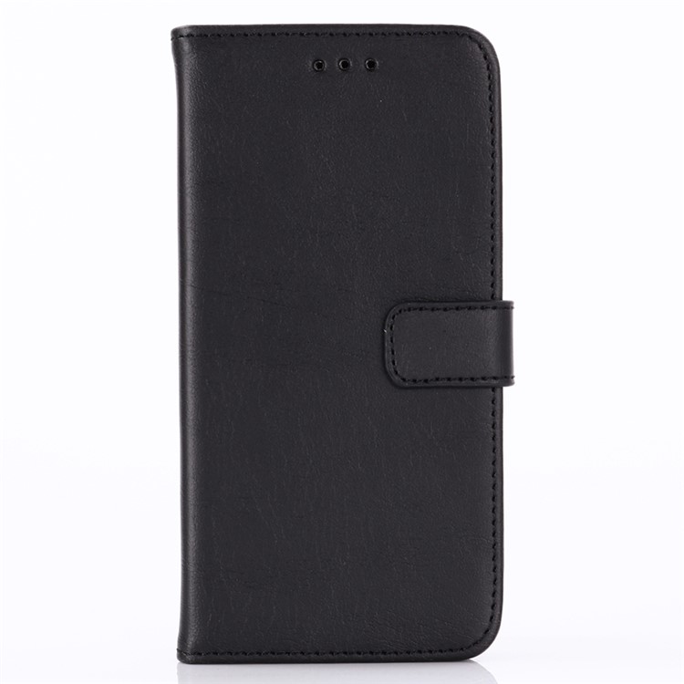 Crazy Horse Wallet Leather Stand Case for Sony Xperia XZ4 Compact - Black-1
