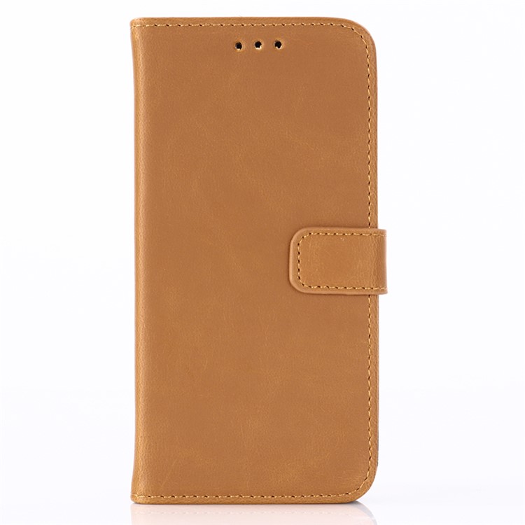 Crazy Horse Wallet Leather Stand Cover for Sony Xperia XZ4 Compact - Brown-1