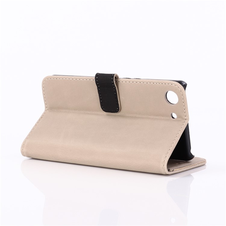 Crazy Horse Wallet Leather Stand Case for Sony Xperia XZ4 Compact - Grey-4