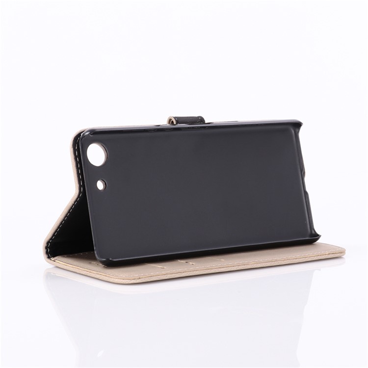 Crazy Horse Wallet Leather Stand Case for Sony Xperia XZ4 Compact - Grey-5