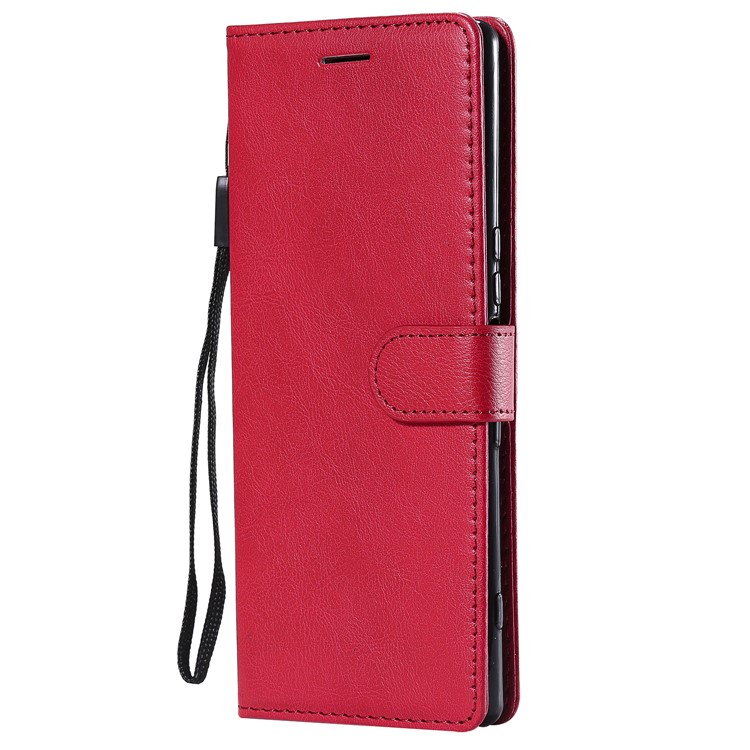 Wallet Stand Leather Protective Cover for Sony Xperia 1 - Red-2