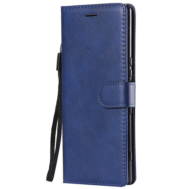 Wallet Stand Leather Mobile Phone Shell for Sony Xperia 1 - Blue-2