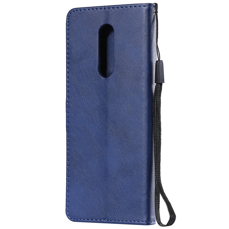 Wallet Stand Leather Mobile Phone Shell for Sony Xperia 1 - Blue-3