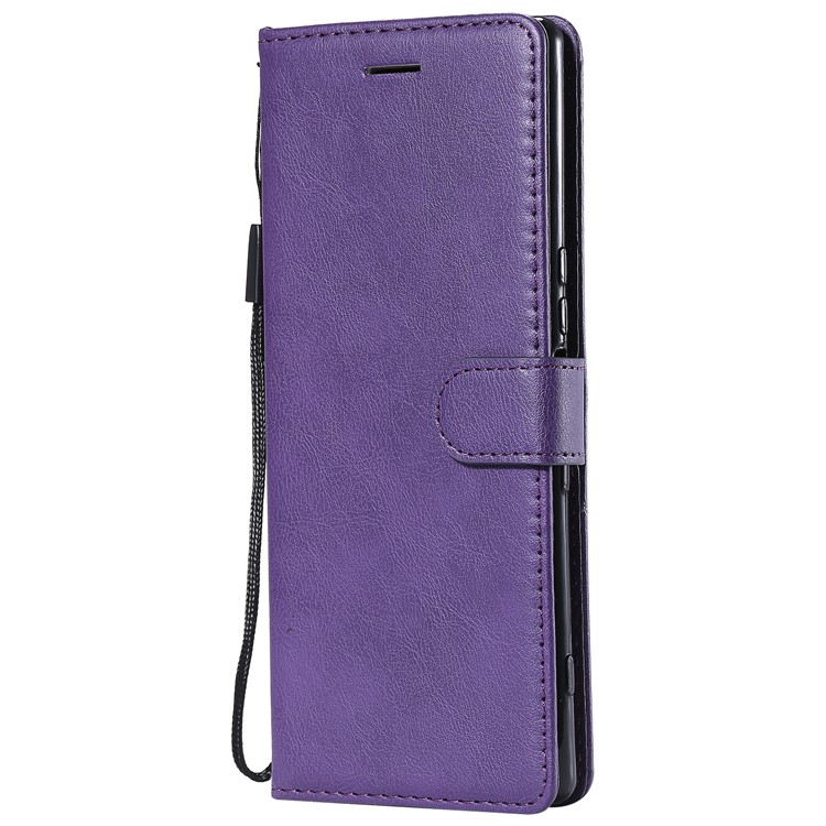 Wallet Stand Leather Case Accessory for Sony Xperia 1 - Purple-2