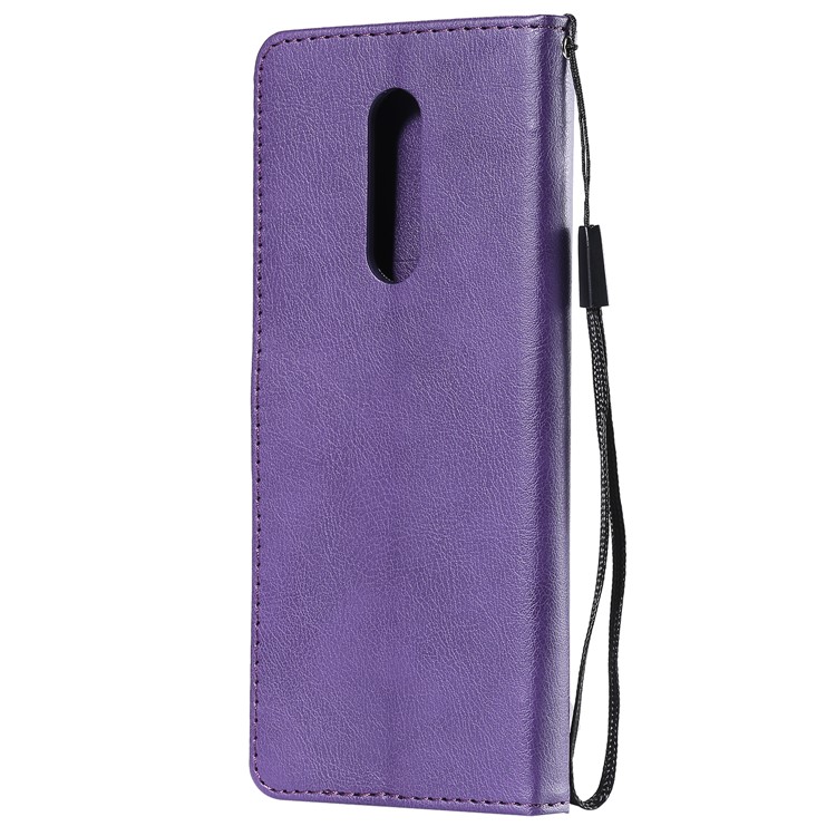 Wallet Stand Leather Case Accessory for Sony Xperia 1 - Purple-3