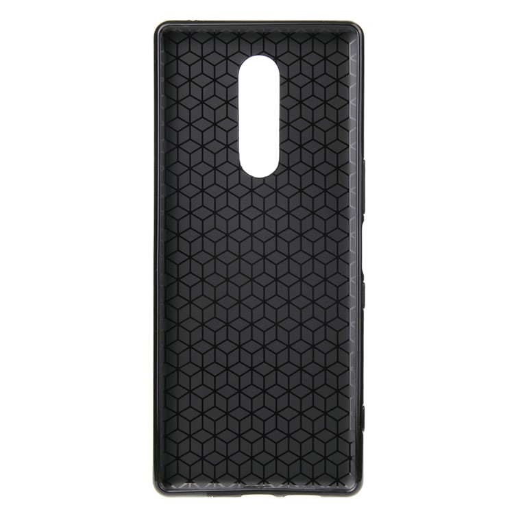 Carbon Fiber Texture Soft TPU Case for Sony Xperia XZ4 - Black-4