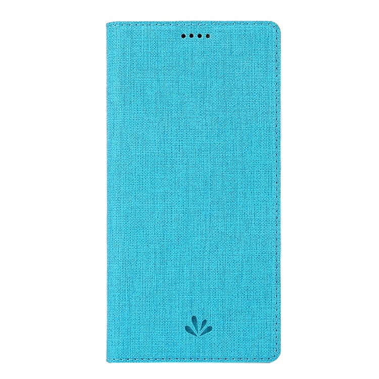VILI DMX Cross Texture Card Holder Leather Stand Mobile Phone Cover for Sony Xperia L3 - Blue-2