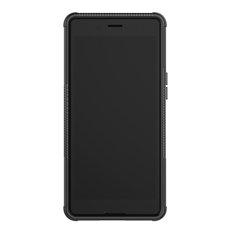 Cool Tyre PC + TPU Hybrid Cover with Kickstand for Sony Xperia XZ4 Compact - Black-4