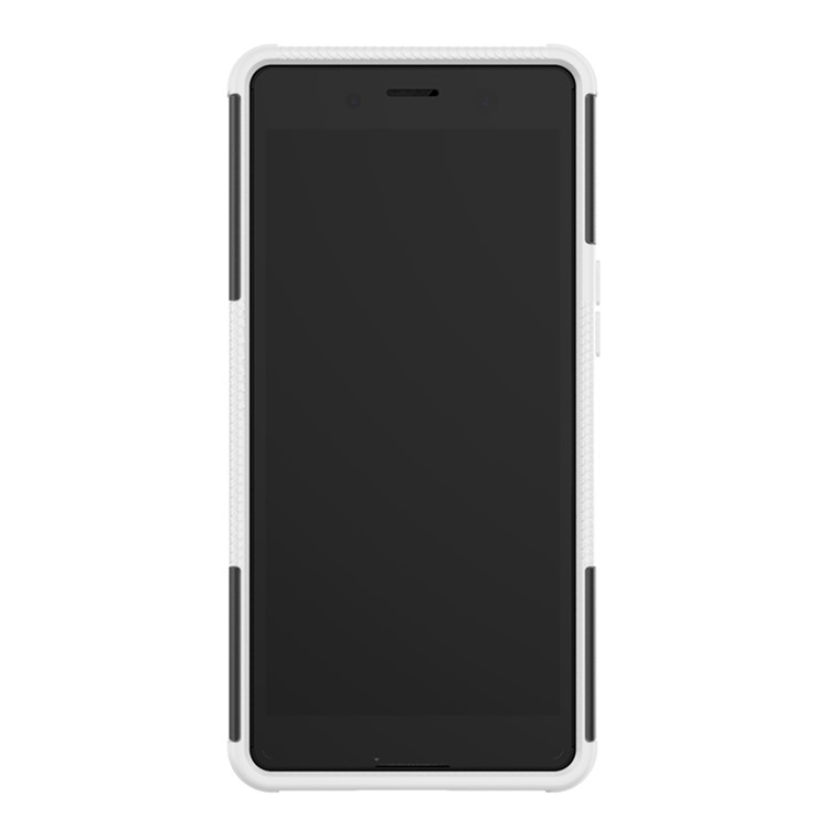 Cool Tyre PC + TPU Hybrid Cover with Kickstand for Sony Xperia XZ4 Compact - White-4