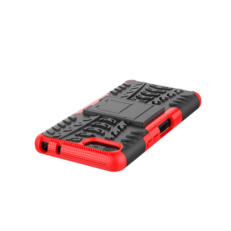 Cool Tyre PC + TPU Hybrid Cover with Kickstand for Sony Xperia XZ4 Compact - Red-7
