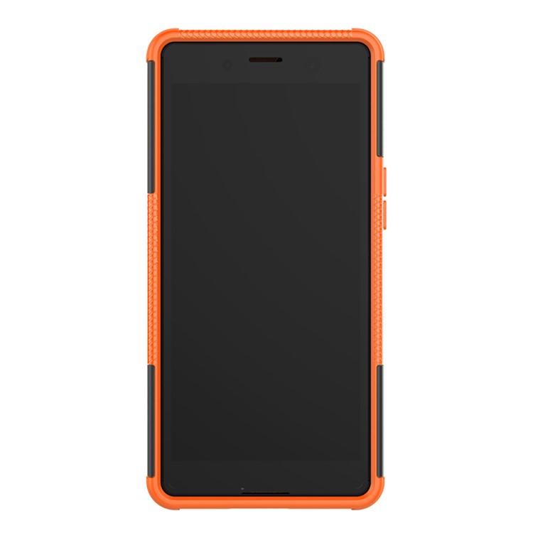 Cool Tyre PC + TPU Hybrid Cover with Kickstand for Sony Xperia XZ4 Compact - Orange-4